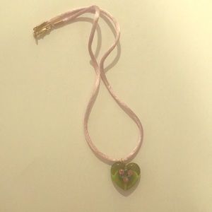 Vintage | Glass Heart Necklace